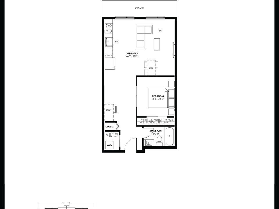 Unit 208 - Floor Plan