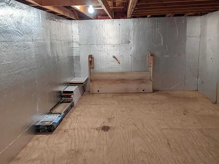 Walk up storage area