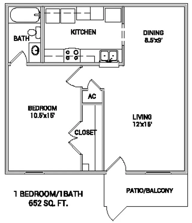 Floor plan 1-1 Painted Cabinet