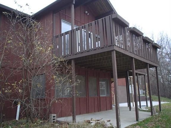 side view of back deck