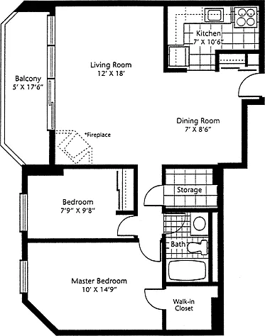 Floor plan 2 bedroom