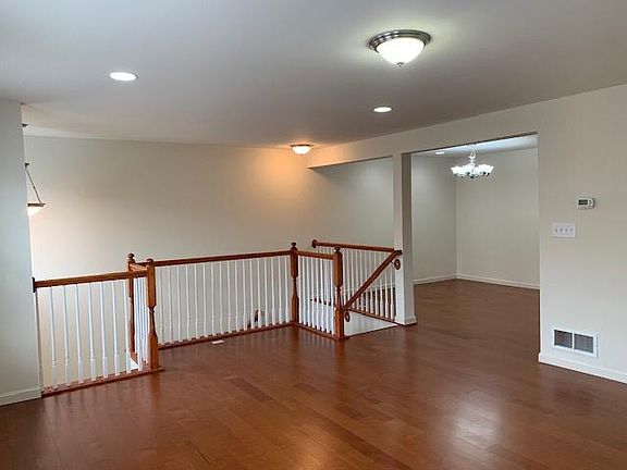 Living room and dining room