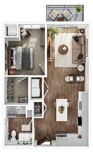 Floor plan Frederick (ADA)