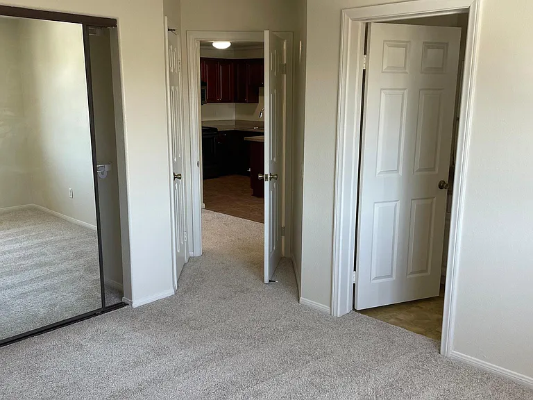 Master bedroom and bathroom
