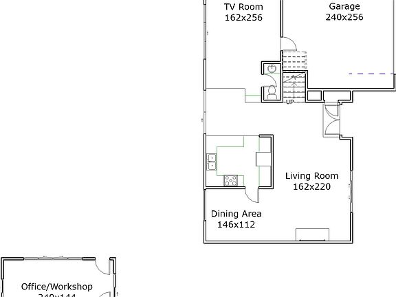 Downstairs Plan View