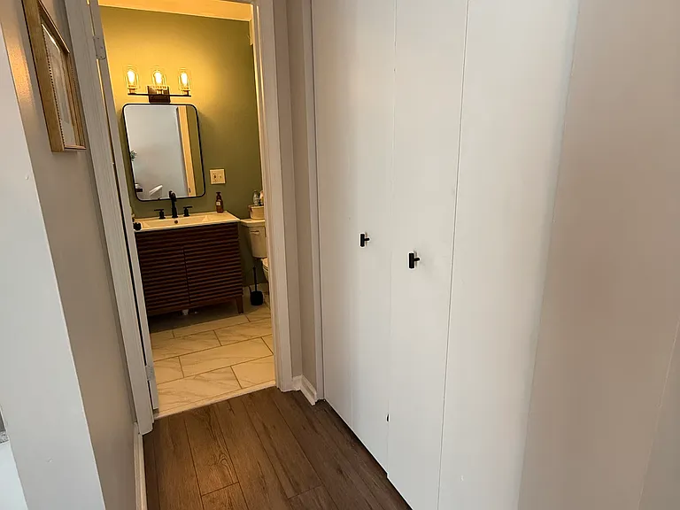 First floor to half bathroom