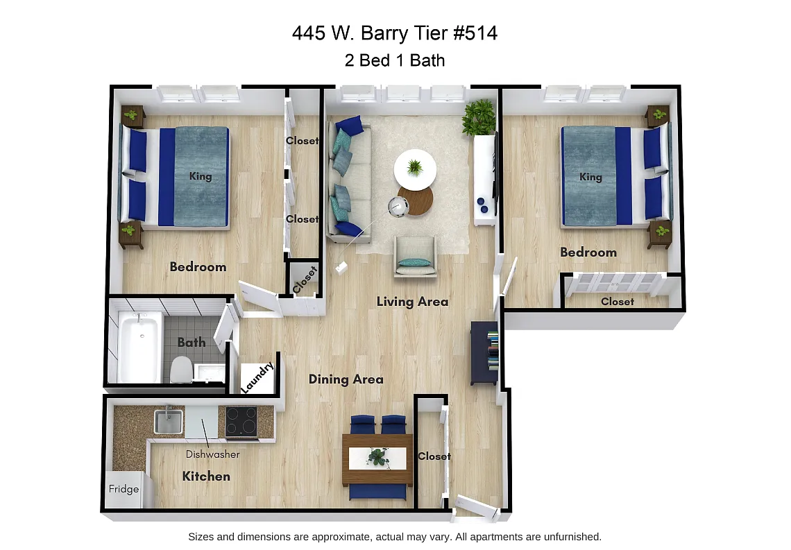 Floor plan 14 - two bed
