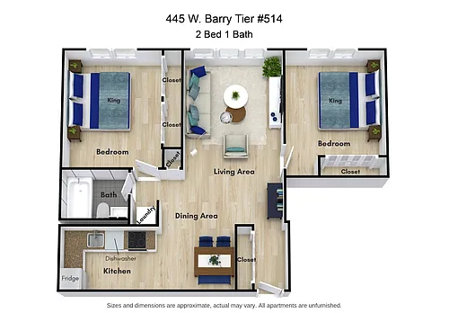 Floor plan 14 - two bed