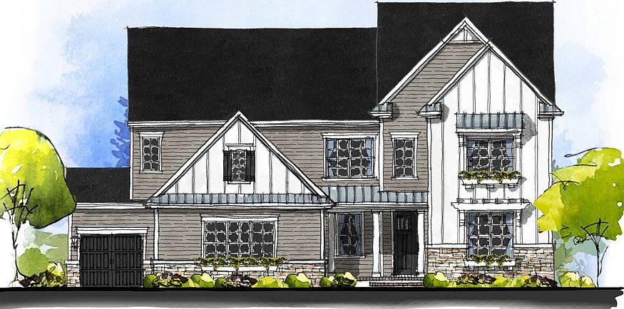 Napa - American Cottage 3-Car Side Load Garage Note Renderings may show optional features
