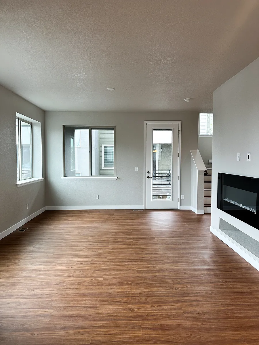 Large Open Living Room with Attached Balcony - 4200 E Warren Ave #1