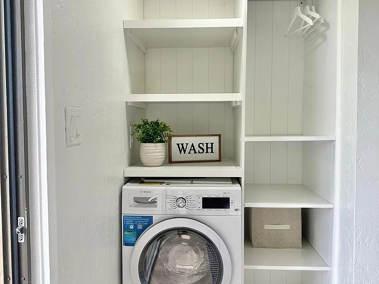 Brand new appliances and furniture made and designed for the space.