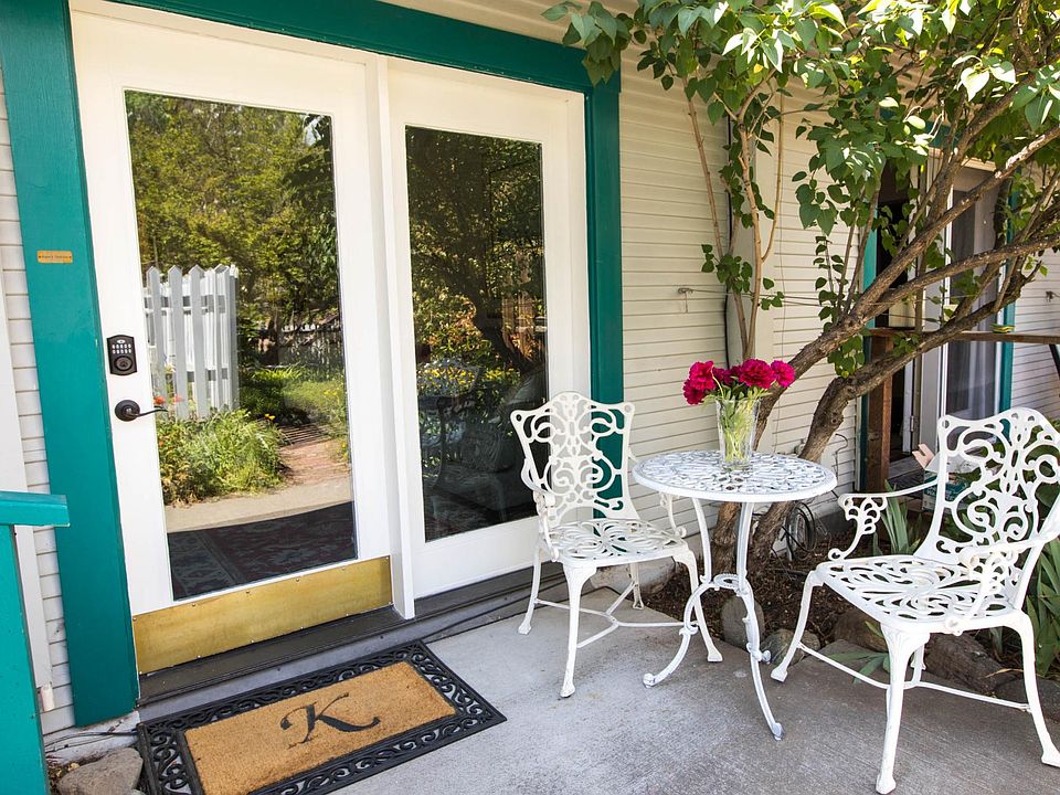 Front door with sitting area