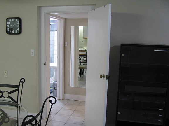 Hallway to bathroom