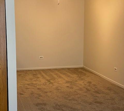 Dining area with ceiling fan just off the kitchen