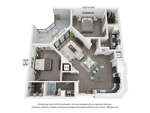 Floor plan B3