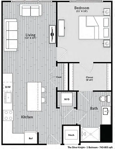 Floor plan The Silver Knight