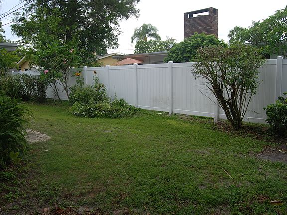New rear fence - east view