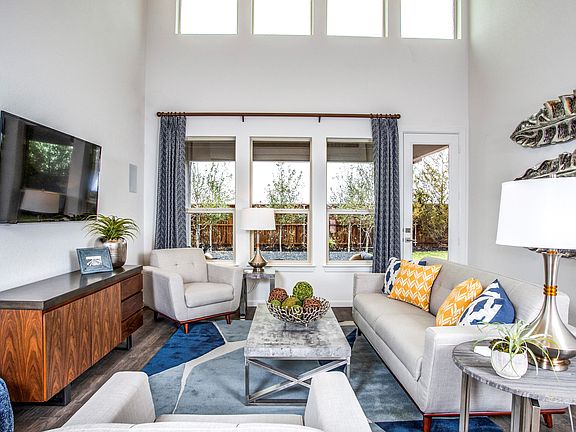 Great room with high ceilings