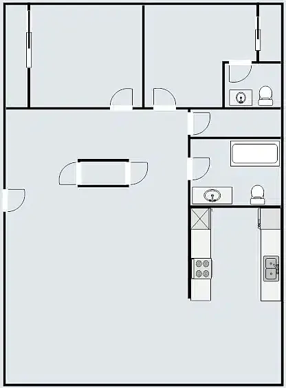 Floor plan 2 Bedroom
