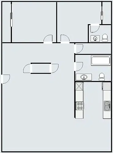 Floor plan 2 Bedroom
