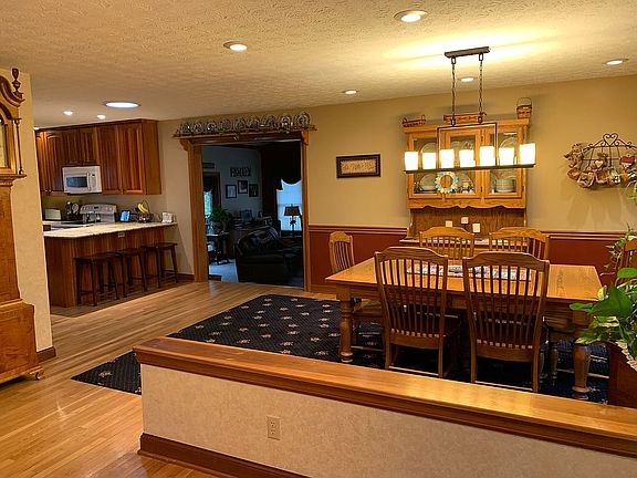Entry way, dining room view
