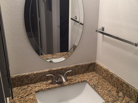 Vanity with granite counters
