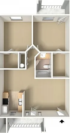Plan D Unfurnished Plan D Unfurnished