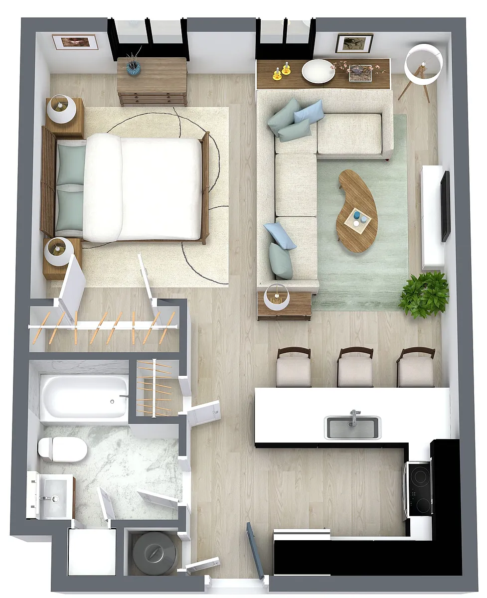 Floor plan Studio