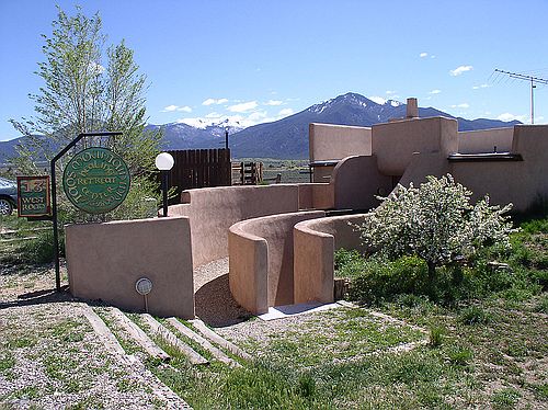 Entrance to Suite #1 and rest of building, facing mountains