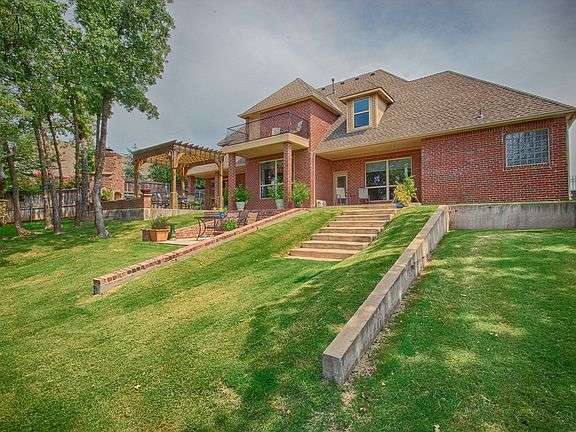 Backyard view of home