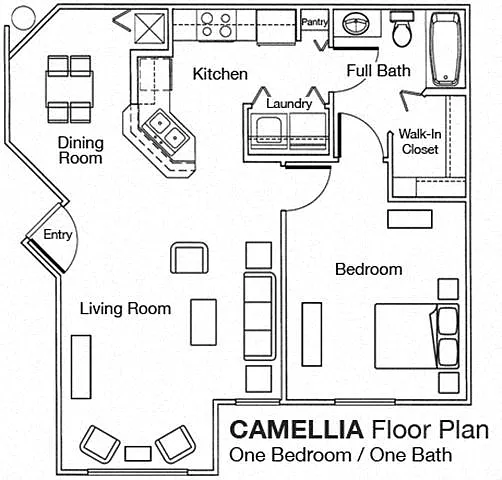 Floor plan 1x1 Phase II