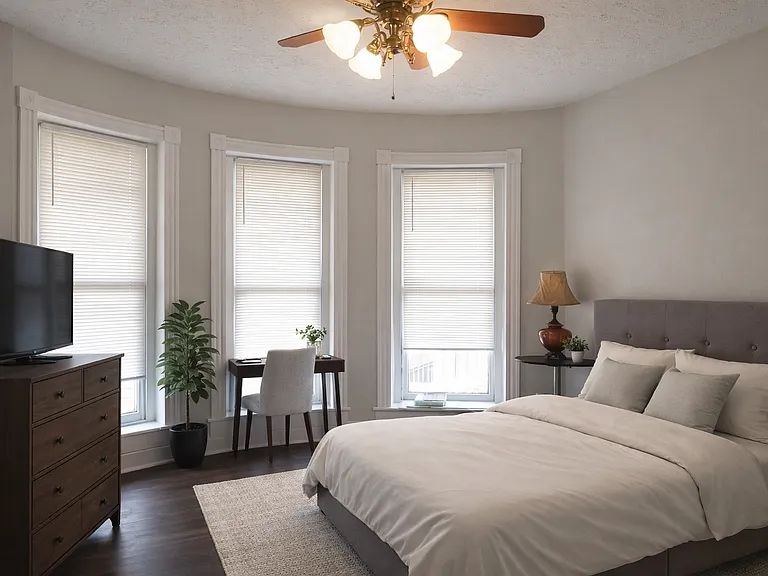 Semi furnished premium/large bedroom with bay windows. $950 a month
