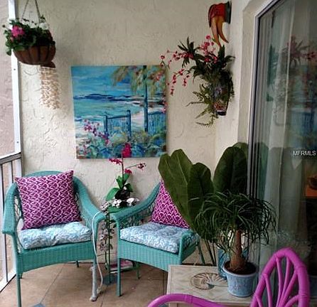 Newly tiled and peaceful lanai.