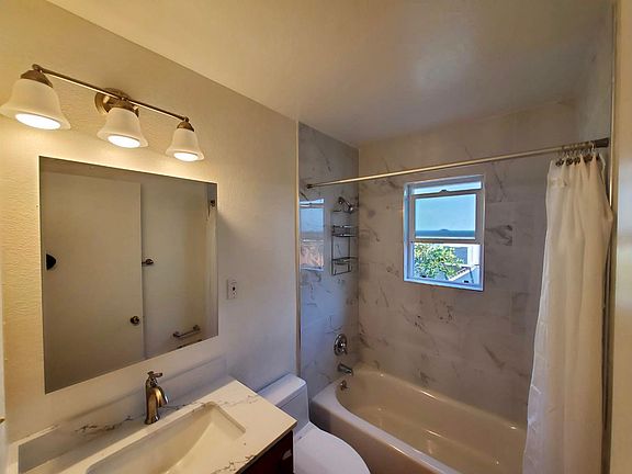 Bathroom-completely remodeled recently with modern look and everything brand new