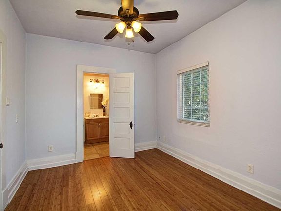 Master bed with bath attached