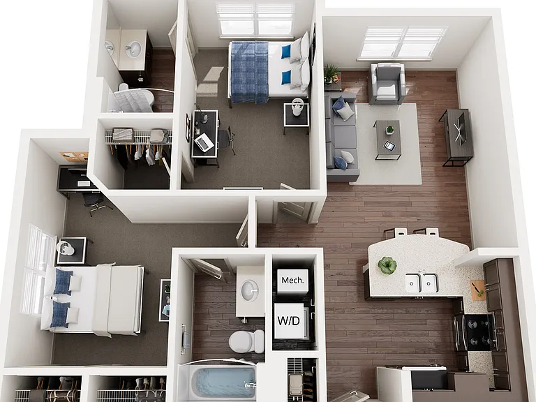 2B Floor Plan (only building 2) 2B Floor Plan (only building 2)