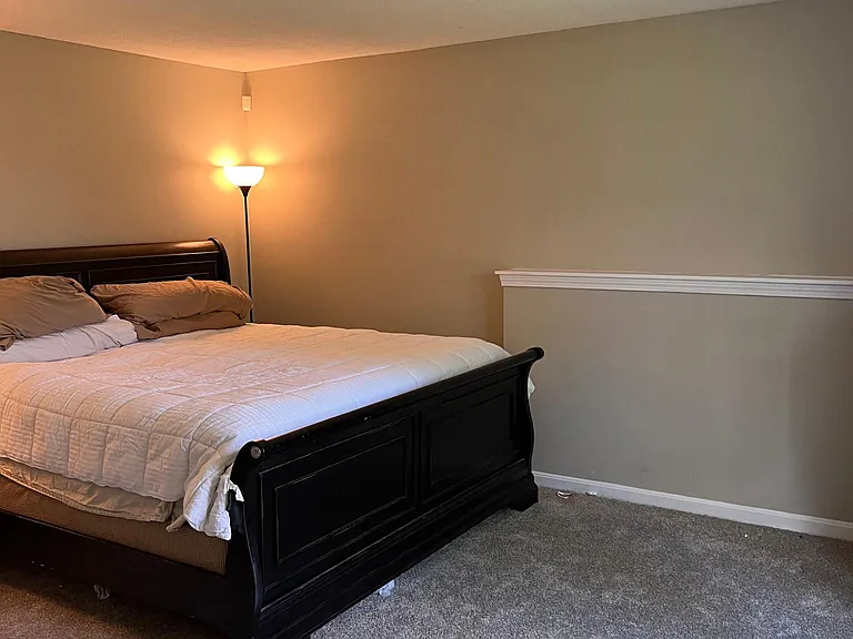 Master bedroom new carpet and central Air and heat.