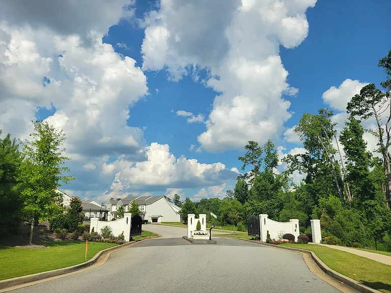 Gated community entrance
