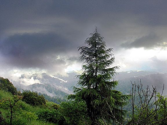Storm clouds lifting