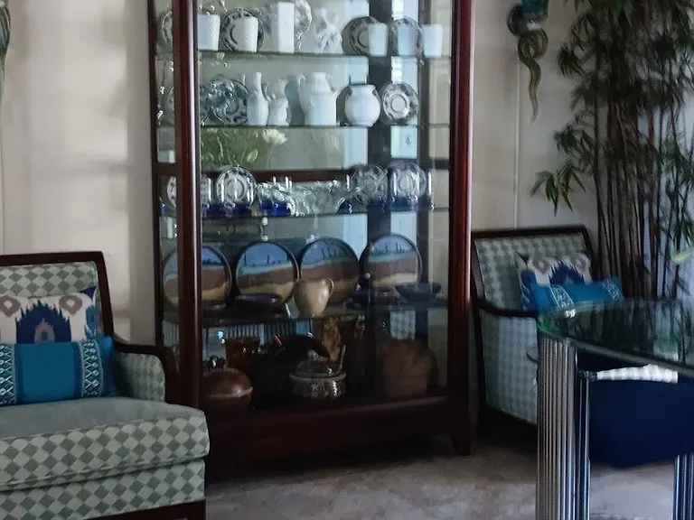 Left of Entry Foyer (Custom wall lamps)