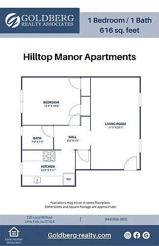 Floor plan One Bedroom