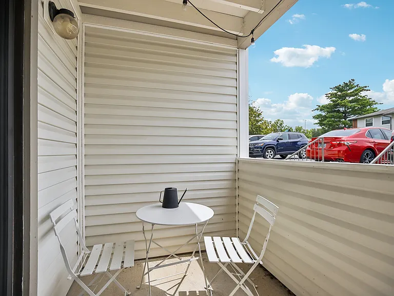 Two-bedroom, one bath outdoor living area.