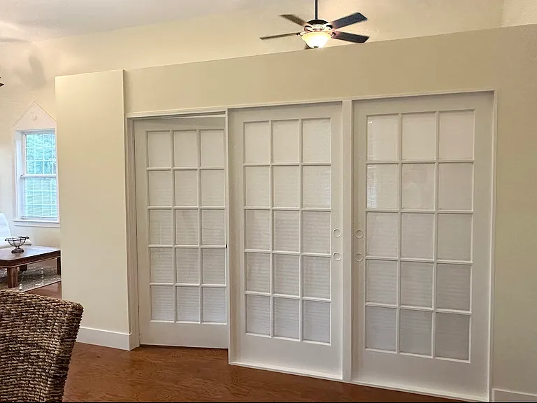 Blinds create immediate visual privacy when preferred