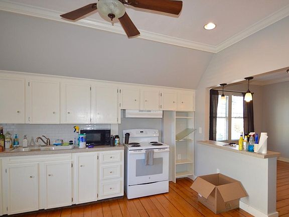 Lots of cabinet space in this kitchen