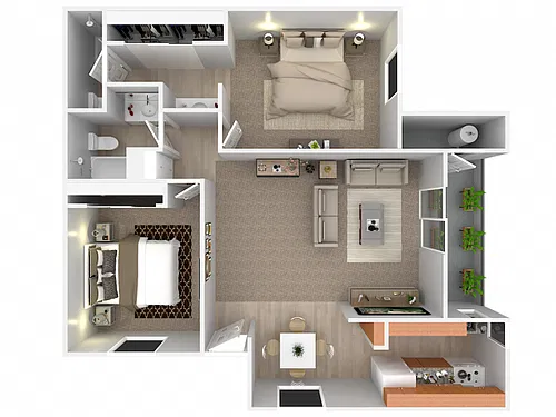 Floor plan 2X2
