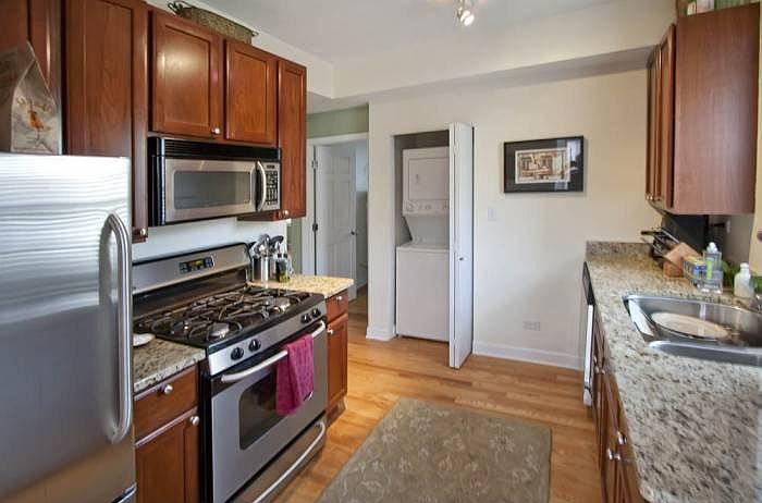 Kitchen with in unit laundry