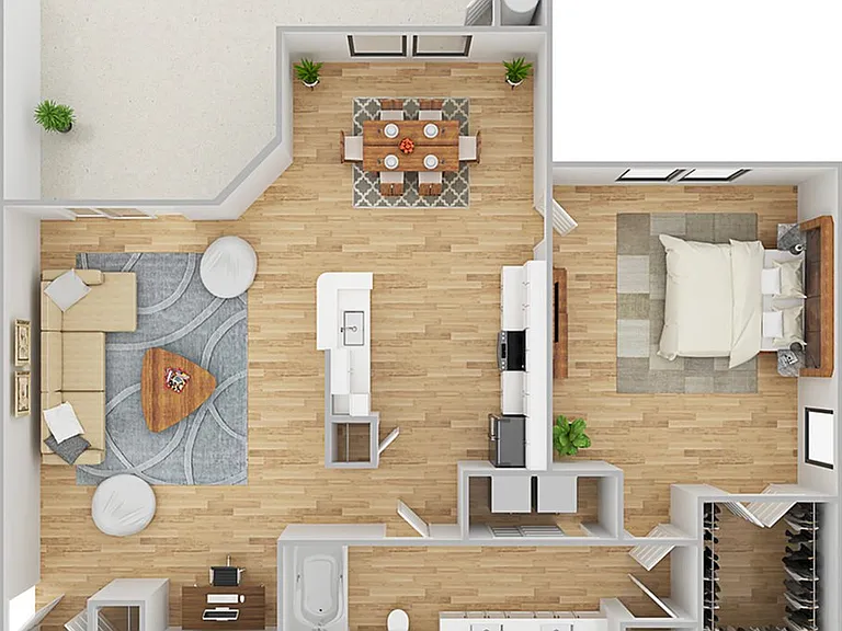 1 Bedroom | 1 Bath | 773 SF 1 Bedroom | 1 Bath | 773 SF