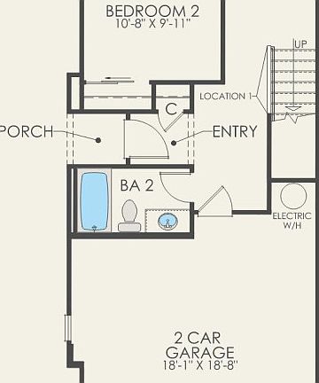 First Floor 2 br 2 ba