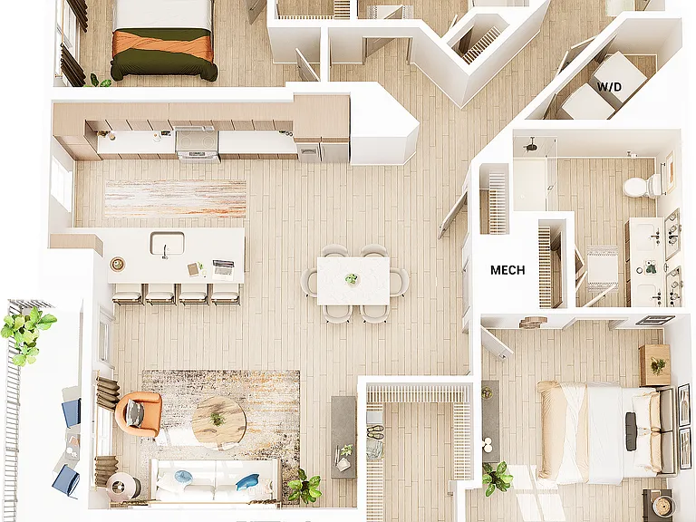B2 | 2x2 | 1382 sf B2 | 2x2 | 1382 sf