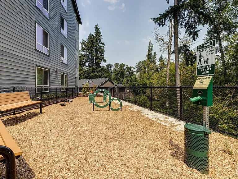 Gated Off-Leash Dog Park and Pet Stations at Manor Way Apartments, Everett, WA 98204, United States